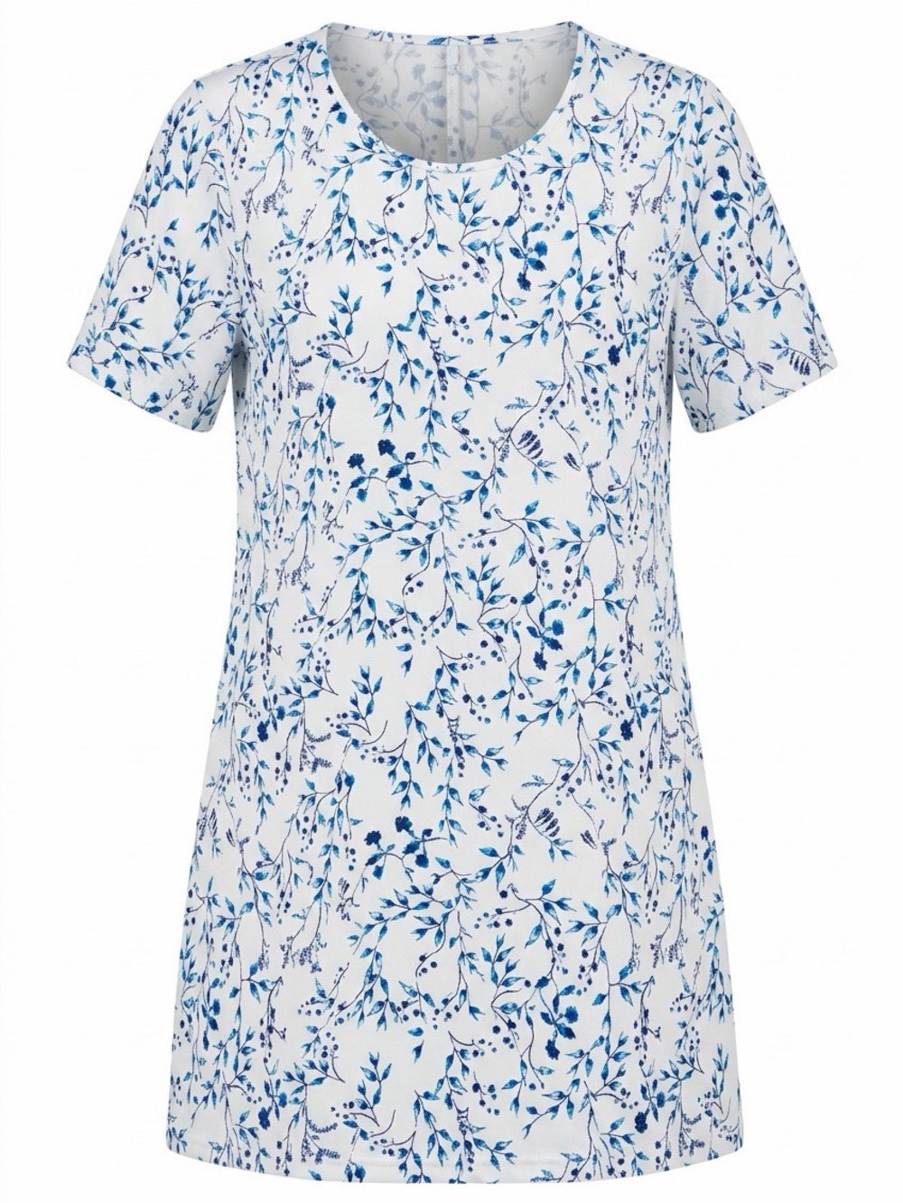 Blue & White Floral Dress
Plus Size 4XL with Pockets